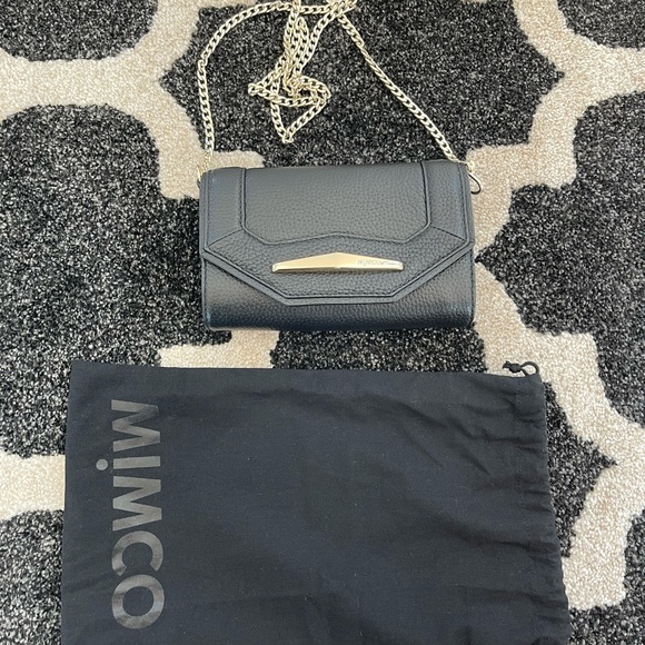 Black Mimco Leather Shoulder bag with dust bag - Picture 11 of 11